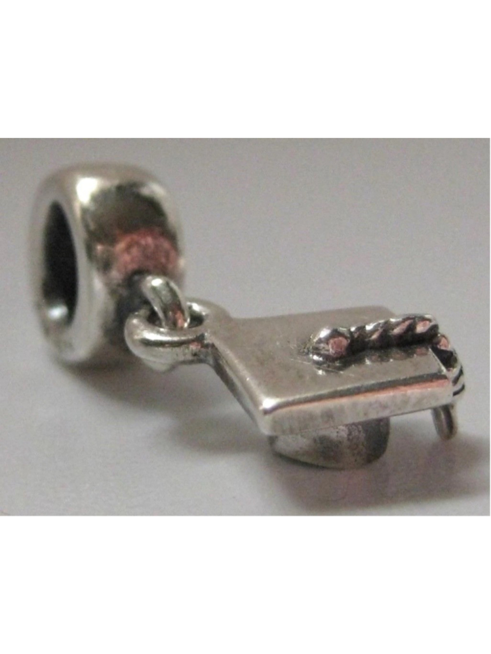 Genuine Pandora Sterling Graduation Cap & Tassel Charm Bead Retired 790270